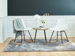 Bout De Canapé NYBO Ø55 Coloris Chêne/noir -Ambiance Maison 100299