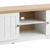 Meuble TV MARKSKEL Blanc/chêne