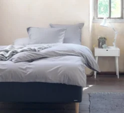 Parure De Lit SANNE Coton Lavé 240x220 Gris -Ambiance Maison 113457