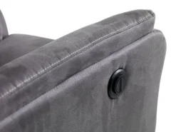 Fauteuil Inclinable ABILDSKOV électrique Tissu Gris -Ambiance Maison 114708