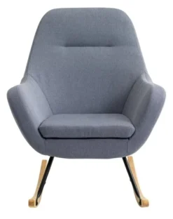 Fauteuil à Bascule NEBEL Bleu Clair -Ambiance Maison 114730