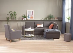 Table Basse GADEVANG Ø65 Blanc/doré -Ambiance Maison 115233