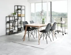 Étagère TRAPPEDAL 5 Tablettes Chêne/noir -Ambiance Maison 115262 1