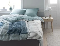 Parure De Lit Satin VERA 200x220 Pétrole -Ambiance Maison 115581