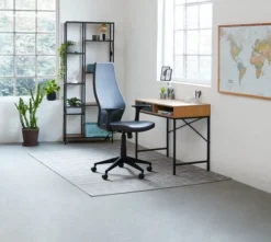 Étagère TRAPPEDAL 7 Tablettes Chêne/noir -Ambiance Maison 115843