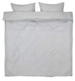 Parure De Lit Lin LINEA 240x220 Gris Clair