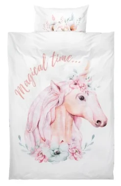 Parure De Lit ELISE 140x200 Rose/blanc