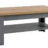 Table Basse MARKSKEL 60x110 Gris/chêne