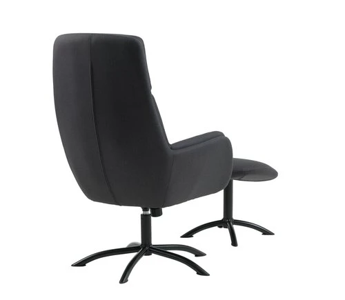 Fauteuil A/repose-pied TANKEFULD Gris Foncé 4 Fauteuil A/repose-pied TANKEFULD Gris Foncé – Image 4