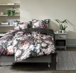 Parure De Lit Satin ELLA 140x200 Violet -Ambiance Maison 128449