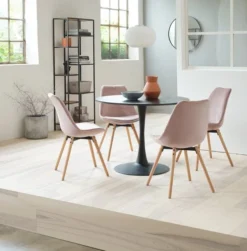 Étagère TRAPPEDAL 7 Tablettes Chêne/noir -Ambiance Maison 128694