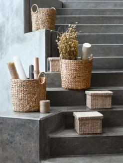 Panier ARE Ø35xH35cm Naturel -Ambiance Maison 131902