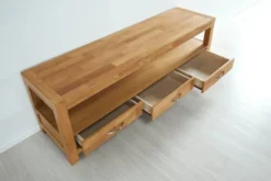 Royal Oak Meuble TV HAGE 170 Cm 3 Tiroirs Chêne -Ambiance Maison 132791