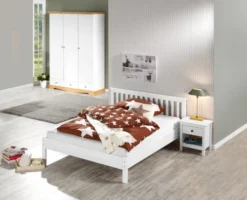 Armoire ROLD 154x216 Blanc/pin -Ambiance Maison 134111