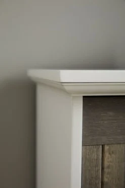 Commode OLDEKROG 7 Tiroirs Blanc/gris -Ambiance Maison 137789