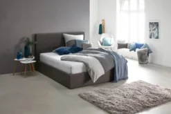 Bout De Canapé TAPS 40x40 Blanc/bambou -Ambiance Maison 139294