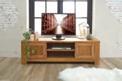 Royal Oak Meuble TV OLDE 150 Cm 2 Portes Chêne -Ambiance Maison 139483