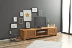 Royal Oak Meuble TV OLDE 200 Cm 2 Portes Chêne -Ambiance Maison 139490