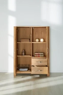 Royal Oak Commode HAGE 2 Tiroirs 2 Portes Chêne -Ambiance Maison 139501