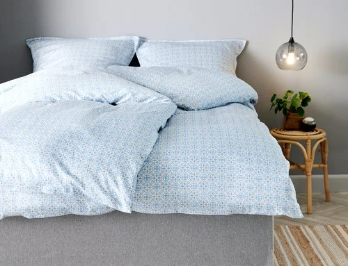 Parure De Lit Satin TINA 240x220 Bleu 3 Parure De Lit Satin TINA 240x220 Bleu – Image 3