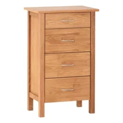 Devant 16 Royal Oak Commode 4 Tiroirs KAGERUP étroit Chêne
