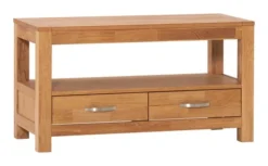 Royal Oak Meuble TV HAGE 102 Cm 2 Tiroirs Chêne