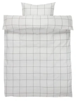 Parure De Lit CRISTA 140x200 Blanc/noir