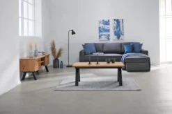 Royal Oak Table Basse SANDBY 60x110 Chêne Naturel/noir -Ambiance Maison 159030