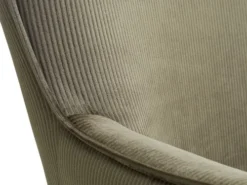 Fauteuil HUNDESTED Velours Côtelé Vert -Ambiance Maison 161956