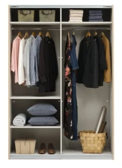 Armoire SALTOV 150x222 Chêne/noir -Ambiance Maison 162309