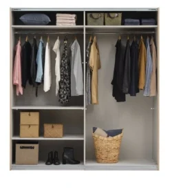 Armoire SALTOV 204x222 Chêne/noir -Ambiance Maison 162317