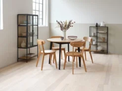 Étagère TRAPPEDAL 5 Tablettes Chêne/noir -Ambiance Maison 165153