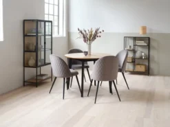 Étagère TRAPPEDAL 5 Tablettes Chêne/noir -Ambiance Maison 165154