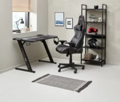 Étagère TISTRUP 5 Tablettes Noir -Ambiance Maison 165264