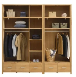 Royal Oak Meuble Haut HUGGET 139x43 Chêne -Ambiance Maison 165346