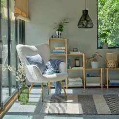 Fauteuil HUNDESTED Blanc Cassé -Ambiance Maison 166754 1