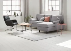 Meuble TV TRAPPEDAL Chêne/noir -Ambiance Maison 169684 1