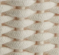 Panier BIRDAL Ø29xH12cm Blanc -Ambiance Maison 181476