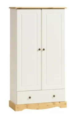 Armoire ROLD 82x153 Blanc/brun