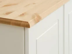 Armoire ROLD 82x153 Blanc/brun -Ambiance Maison 181773