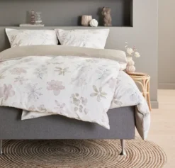 Parure De Lit Satin BERIT 240x220 Blanc -Ambiance Maison 184794