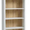 Bibliothèque MARKSKEL 5 Tablettes Blanc/chêne