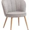 Fauteuil HOLMDRUP Gris/chêne