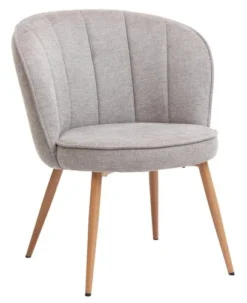 Fauteuil HOLMDRUP Gris/chêne