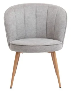 Fauteuil HOLMDRUP Gris/chêne -Ambiance Maison 185425