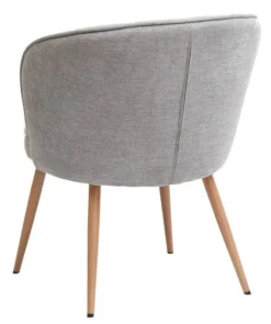 Fauteuil HOLMDRUP Gris/chêne -Ambiance Maison 185426