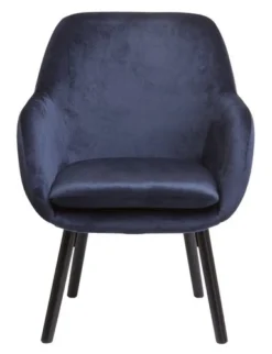 Fauteuil UDSBJERG Velours Bleu -Ambiance Maison 185434
