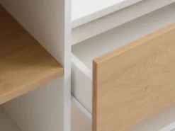 Meuble TV FILSKOV Chêne/blanc -Ambiance Maison 185463