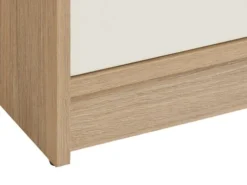 Commode 4 Tiroirs JENSLEV Chêne/blanc -Ambiance Maison 185867