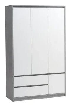 Devant 35 Armoire BILLUND 119x193 Blanc/béton
